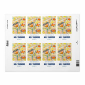 クレヨンアート蔵書票 ラベル (フルシート)