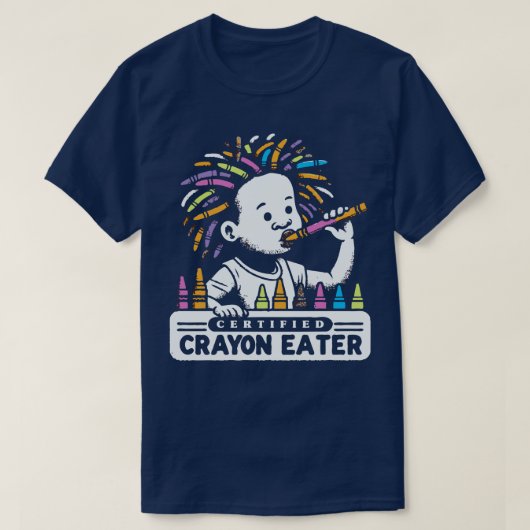 クレヨンイーター認定1 Tシャツ (デザイン正面)