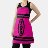 クレヨンエプロンファミリー&グループコスチューム-明るい赤紫色 エプロン (インサイチュ)