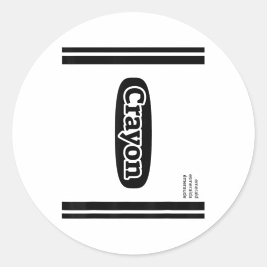 クレヨンエメラルドグリーングループコスチューム ラウンドシール (正面)