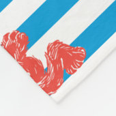 クレヨンエルモストライプパターン フリースブランケット (角)