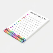 クレヨンカラフルと星に行くこと ポストイット (アングル)