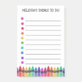 クレヨンカラフルと星に行くこと ポストイット (正面)