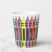 クレヨンカラフルアニーエイジチャイルド誕生日 紙コップ (裏面)