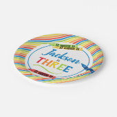 クレヨンカラフルアートパーティー誕生日 ペーパープレート (アングル)