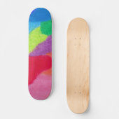 クレヨンカラフルアートプリント スケートボード (正面)