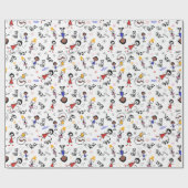 クレヨンカラフルスケッチ ラッピングペーパー (フラット)