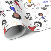 クレヨンカラフルスケッチ ラッピングペーパー (ロールコーナー)