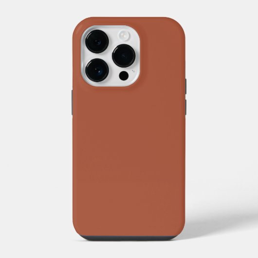 クレヨンカラーブラウンiPhone 14 Proケース iPhoneケース (裏面)