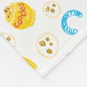 クレヨンクッキーモンスタークッキーパターン フリースブランケット (角)