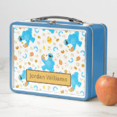 クレヨンクッキーモンスタークッキーパターン メタルランチボックス (インサイチュ)