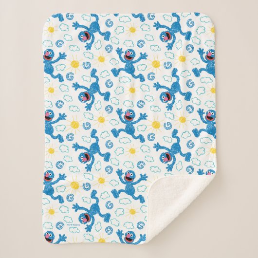 クレヨングローバーサンシャインパターン シェルパブランケット (正面)