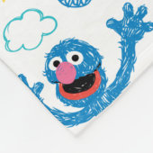 クレヨングローバーサンシャインパターン フリースブランケット (角)