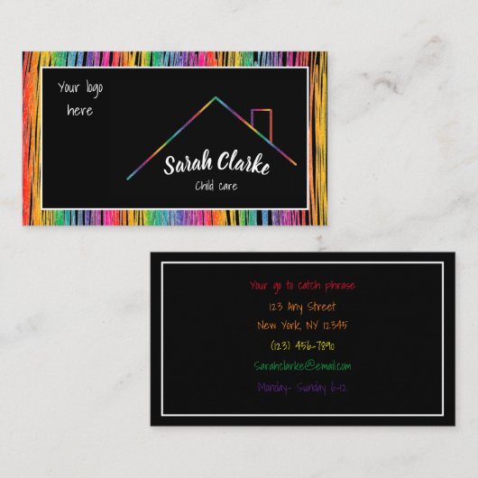 クレヨンシャルボード 名刺 (正面/裏面)