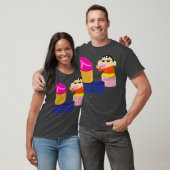クレヨンシンちゃんおもしろいおもしろい勉強AからZ L one Tシャツ (ユニセックス)