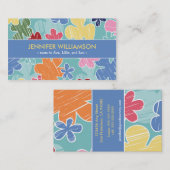 クレヨンスケッチママー通話カード(青) コーリングカード (正面/裏面)