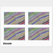 クレヨンスケッチライン 長方形シール (シート)