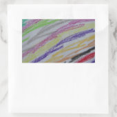 クレヨンスケッチライン 長方形シール (バッグ)