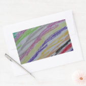 クレヨンスケッチライン 長方形シール (封筒)