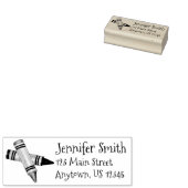 クレヨンズアート用品アーティスト先生スクール住所 ラバースタンプ (押印)