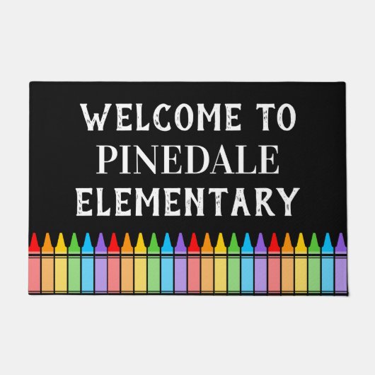 クレヨンズスクールウェルカムドアマット ドアマット (正面)