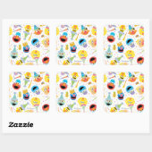 クレヨンセサミストリートパルズパーティー型 スクエアシール (シート)