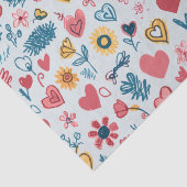 クレヨンハートと花 薄葉紙 (詳細)