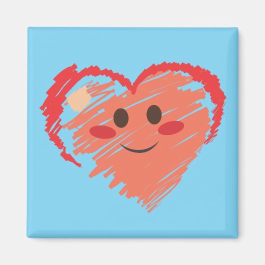 クレヨンハート マグネット (正面)