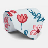 クレヨンパステルハート&フラワーズ ネクタイ (ロール)