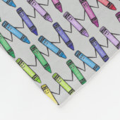 クレヨンパルズパターンフリースブランケット フリースブランケット (角)