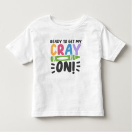 クレヨンパーソナライズされたプレK幼児用シャツ トドラーTシャツ