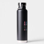 クレヨンパーソナライズされた先生名可愛いバックスクール ウォーターボトル (右面)