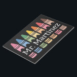 クレヨンパーソナライズされた先生名可愛いバックスクール ノートパッド<br><div class="desc">クレヨンパーソナライズされた先生名可愛い新学期</div>