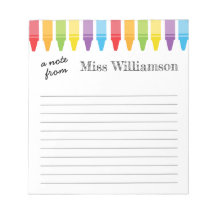 クレヨンパーソナライズされた先生感謝ギフト