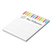 クレヨンパーソナライズされた先生感謝ギフト ノートパッド (回転)