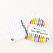 クレヨンパーソナライズされた先生感謝ギフト ノートブック (内部)