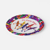 クレヨンパーティークレヨンデザイン ペーパープレート (アングル)