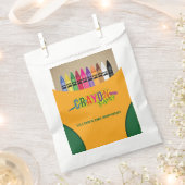 クレヨンパーティー フェイバーバッグ (クリップ留めされた状態)