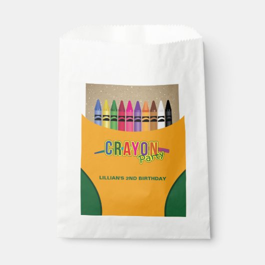 クレヨンパーティー フェイバーバッグ (正面)