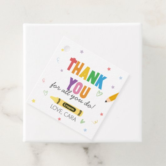 クレヨン先生感謝サンキュースクエア フェイバータグ (インサイチュ)