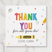 クレヨン先生感謝サンキュースクエア フェイバータグ (正面)