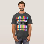 クレヨン先生新学期シャツ_1 Tシャツ (正面フル)
