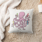 クレヨン入りタコ クッション (ブランケット)