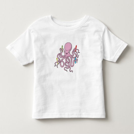 クレヨン入りタコ トドラーTシャツ (正面)