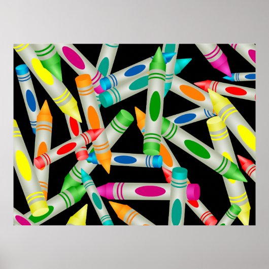 クレヨン壁紙 ポスター (正面)