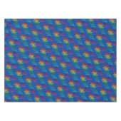 クレヨン子供の誕生日パーティーアートカワイイカラフル テーブルクロス (正面(横))