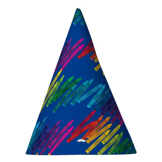 クレヨン子供の誕生日パーティーアートカワイイカラフル パーティーハット (右)