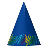 クレヨン子供の誕生日パーティーアートカワイイカラフル パーティーハット (裏面)