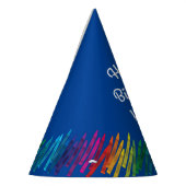 クレヨン子供の誕生日パーティーアートカワイイカラフル パーティーハット (左)