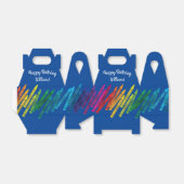 クレヨン子供の誕生日パーティーアートカワイイカラフル フェイバーボックス (折り畳みなし)